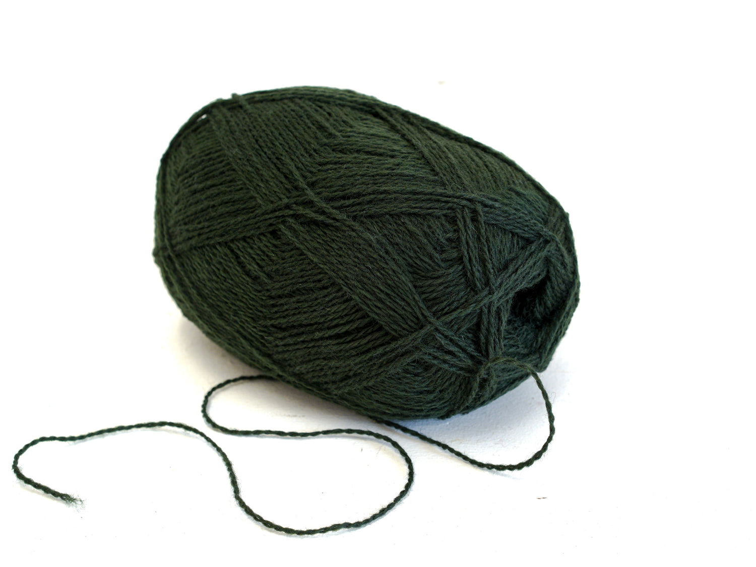 Deep Forest green New Zealand wool yarn - 360