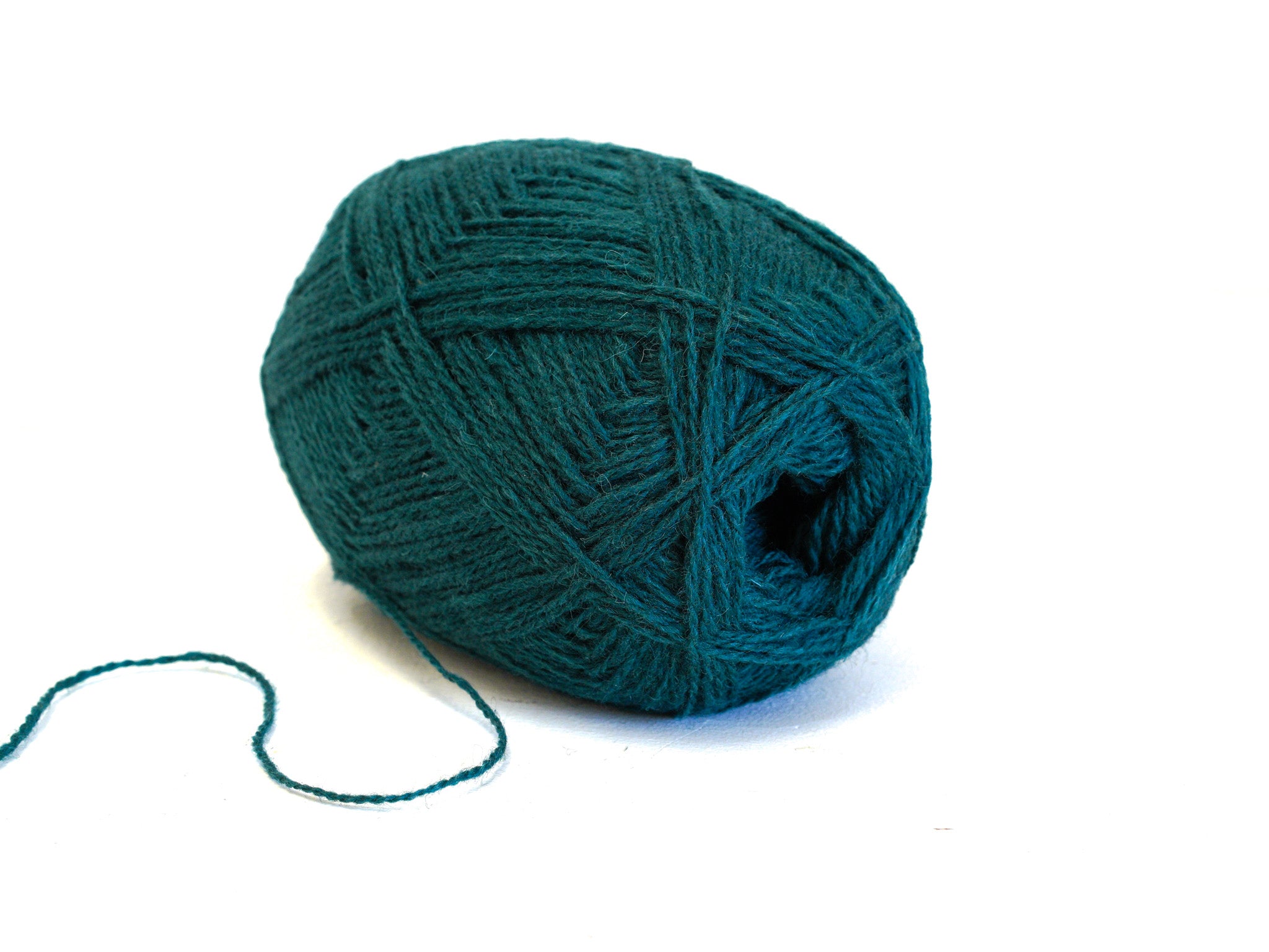 Emerald green New Zealand wool yarn - 380