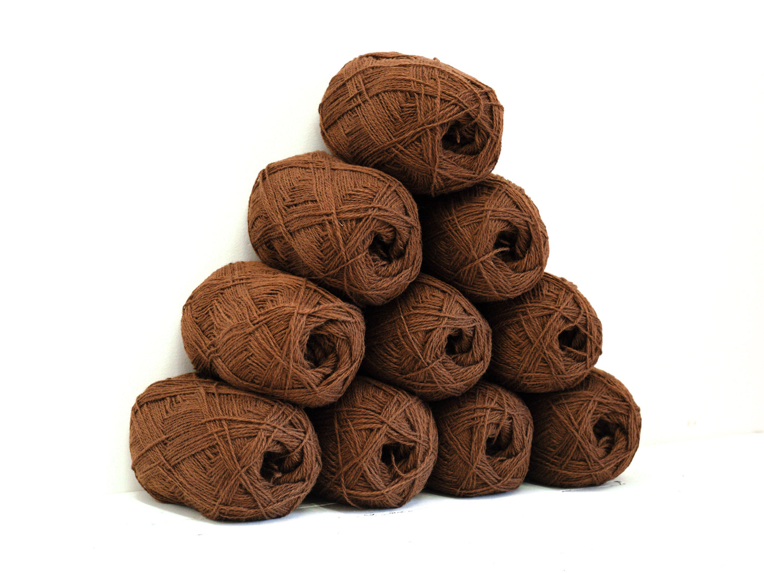 Caramel brown color New Zealand wool yarn - 294