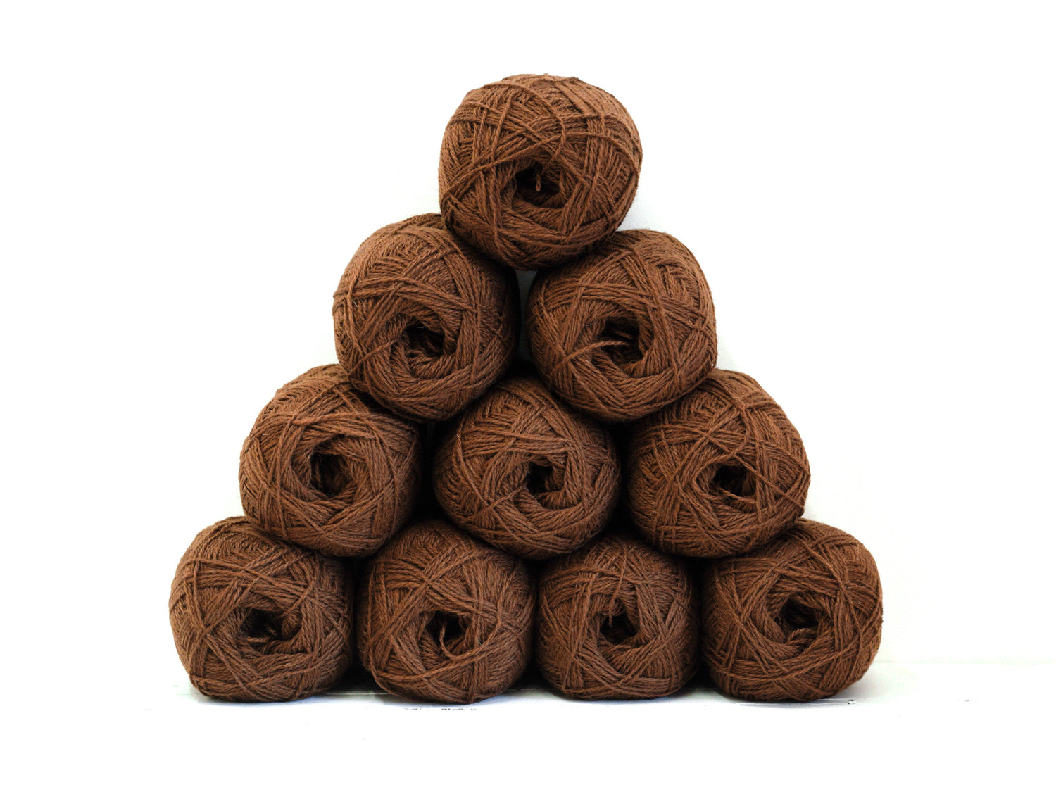 Caramel brown color New Zealand wool yarn - 294