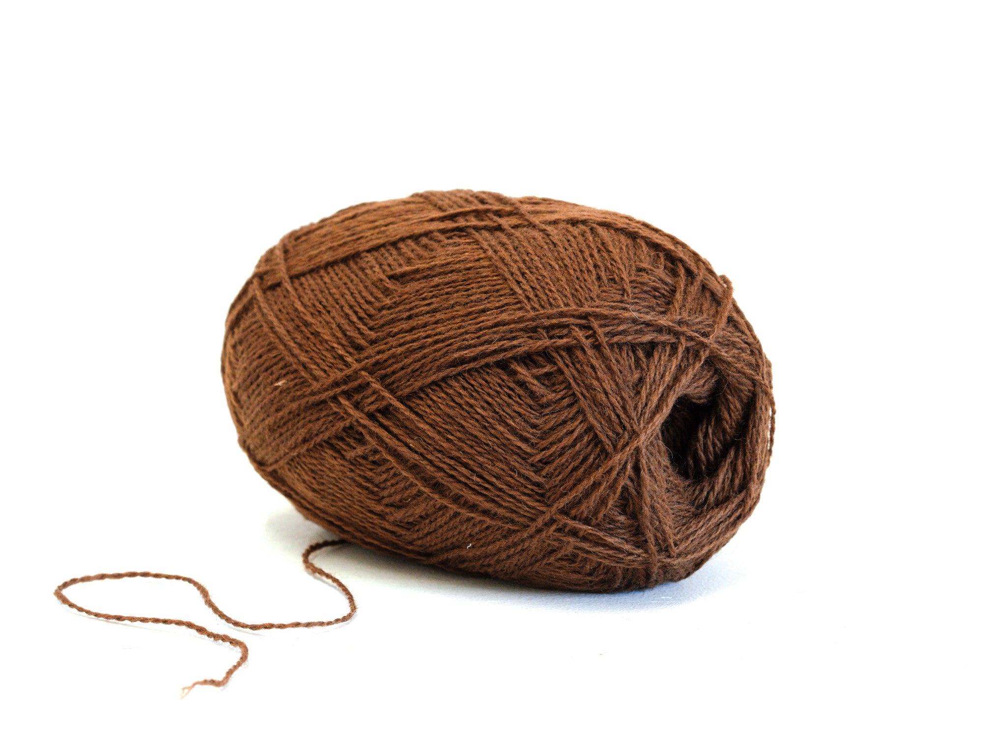 Caramel brown color New Zealand wool yarn - 294