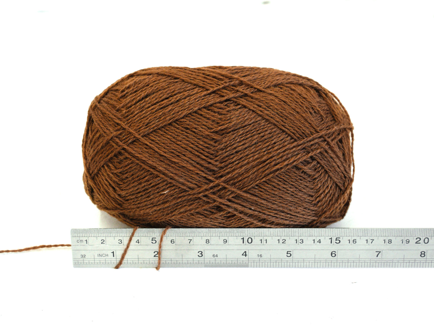 Caramel brown color New Zealand wool yarn - 294