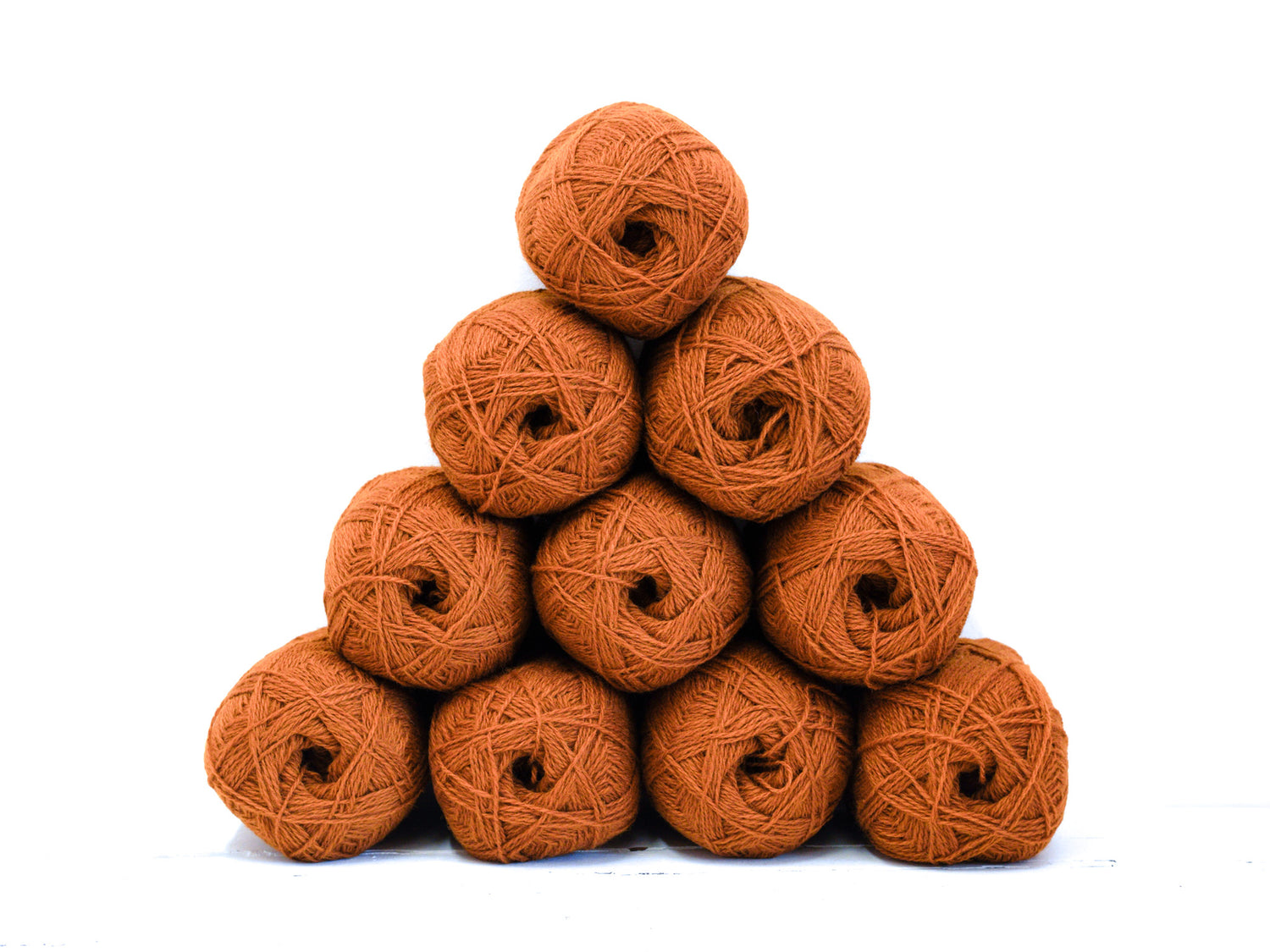 Natural Brick Color wool yarn 100g./3,5oz - 274