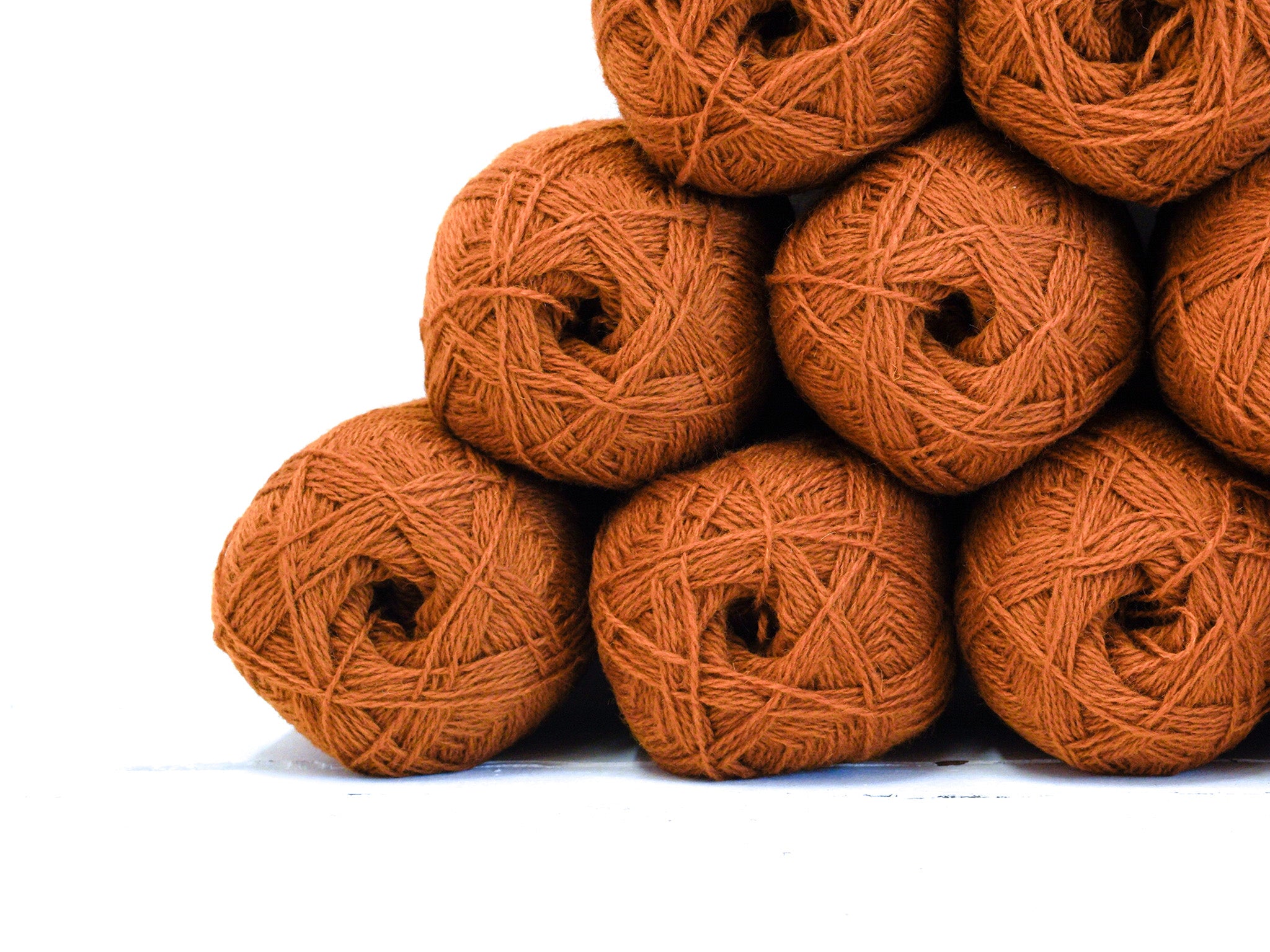 Natural Brick Color wool yarn 100g./3,5oz - 274
