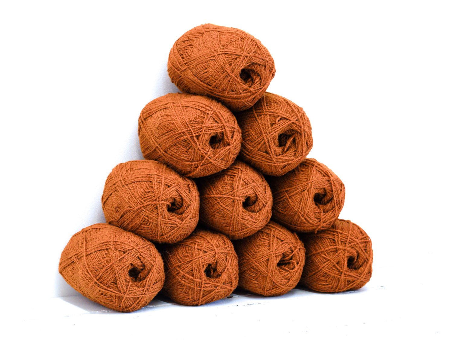 Natural Brick Color wool yarn 100g./3,5oz - 274