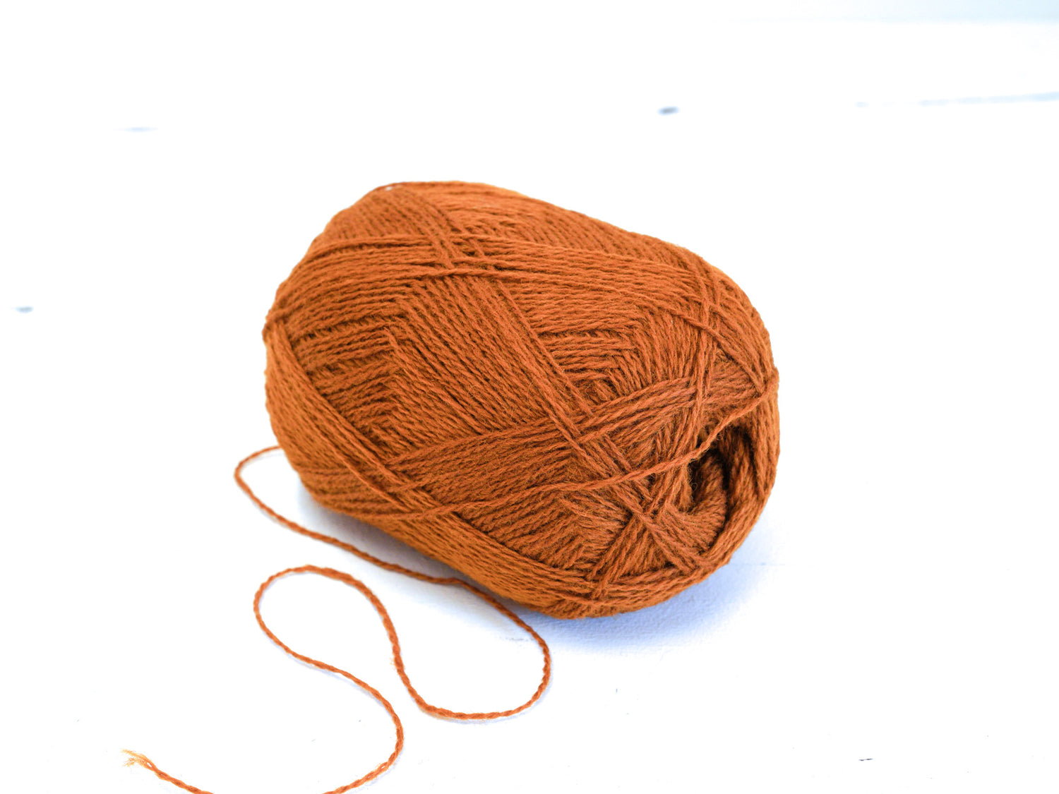 Natural Brick Color wool yarn 100g./3,5oz - 274