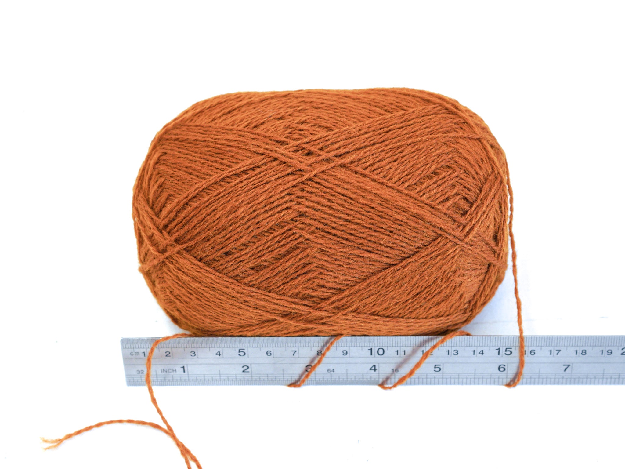 Natural Brick Color wool yarn 100g./3,5oz - 274