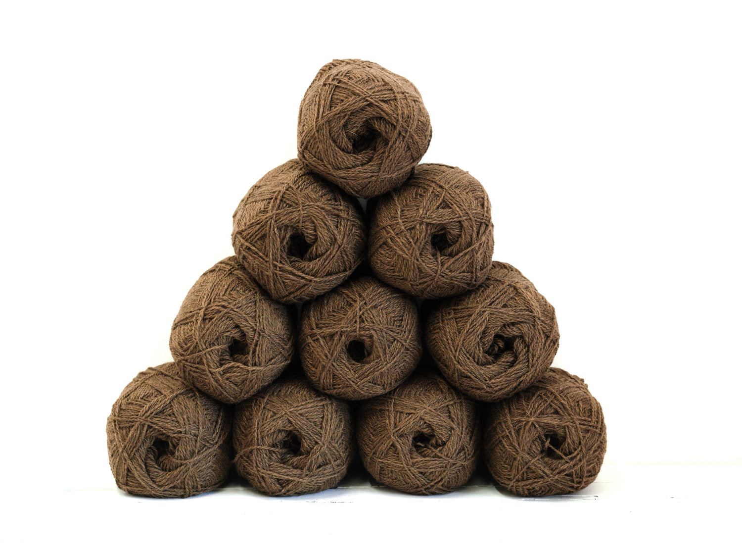 Moss brown color New Zealand wool yarn - 268