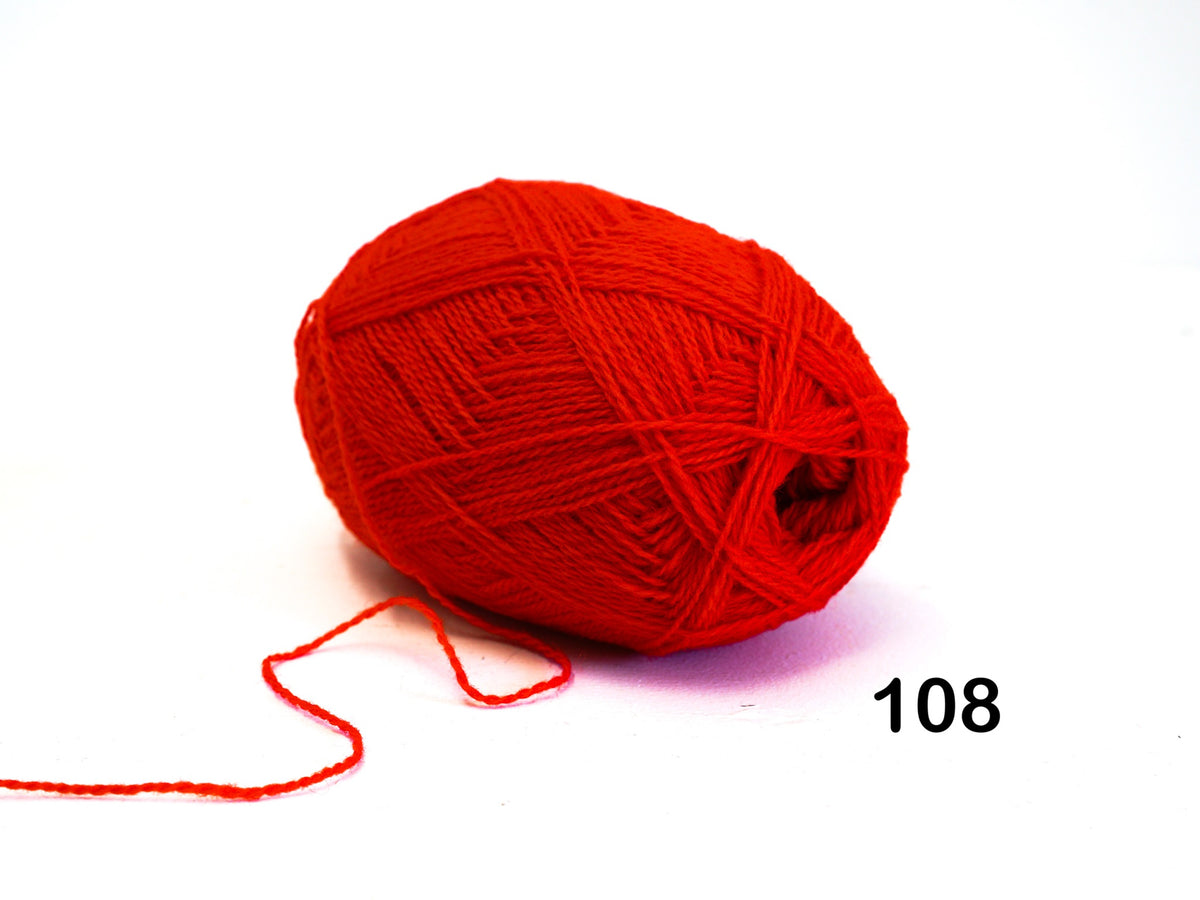 Scharlachrotes neuseeländisches Wollgarn - 108