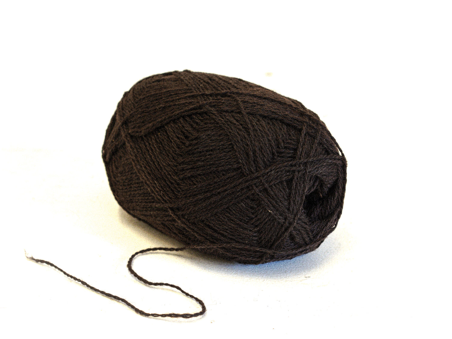 Dark Chocolate Brown New Zealand lace wool yarn - 269