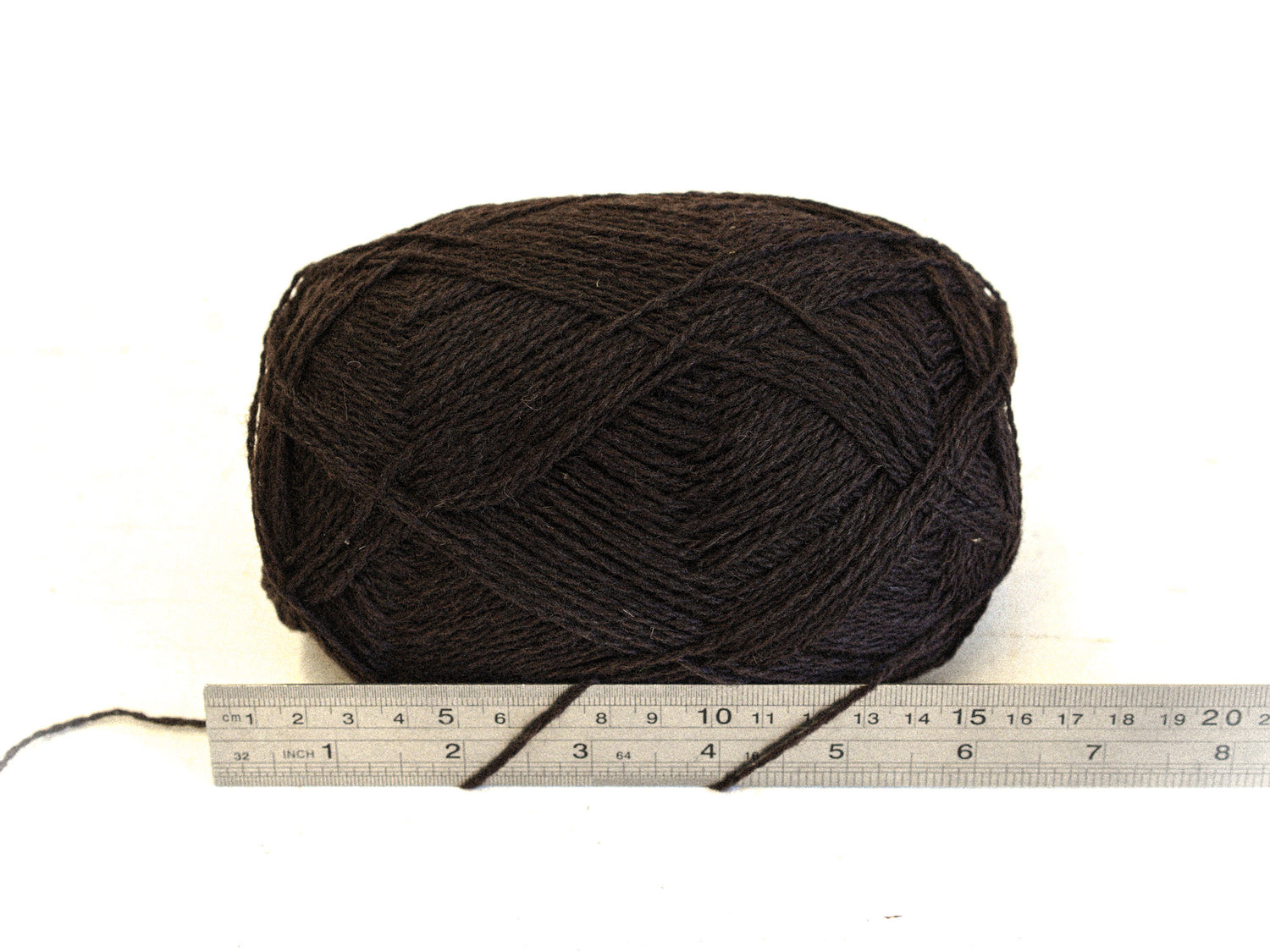 Dark Chocolate Brown New Zealand lace wool yarn - 269