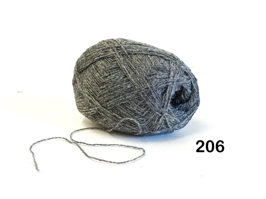 New Zealand graphite grey wool - 206