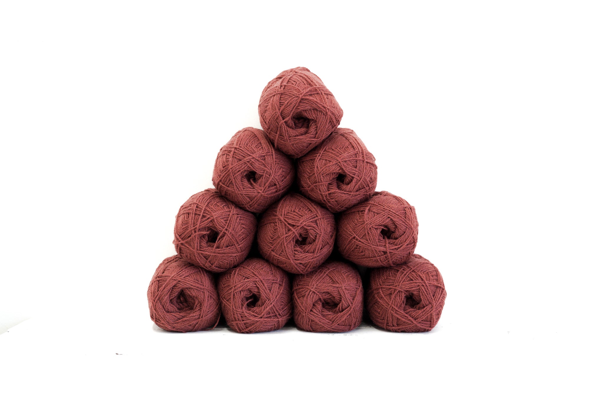 Burnt brick Color wool yarn - 276