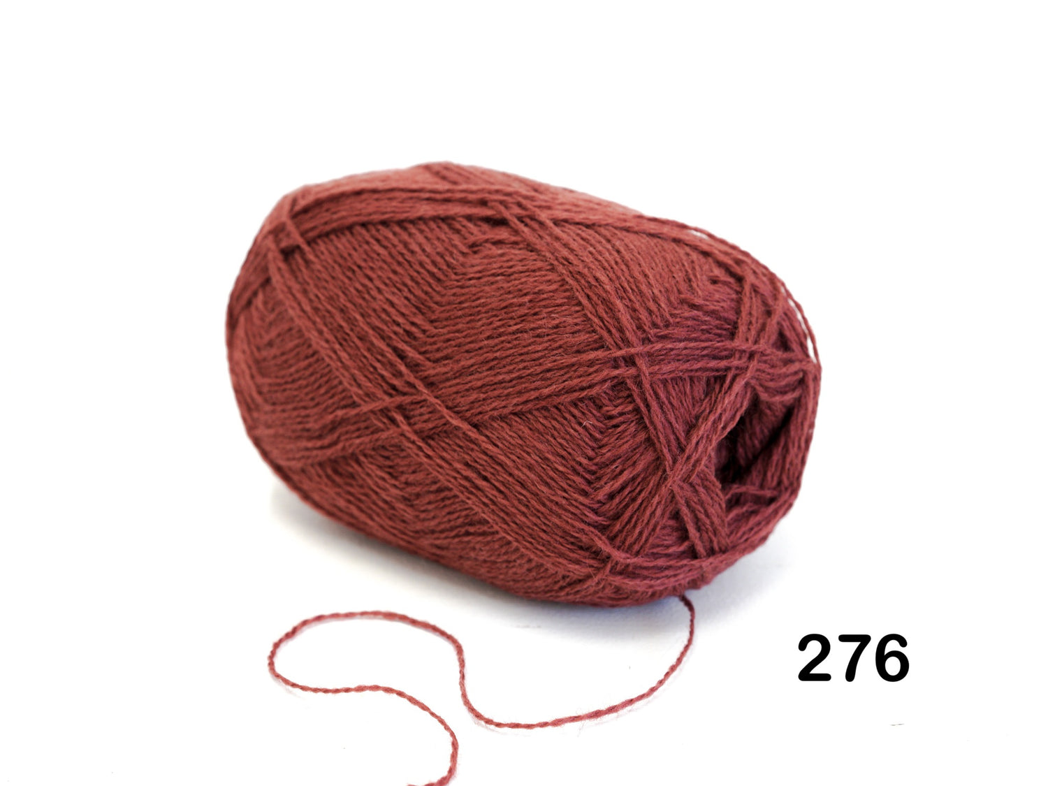 Burnt brick Color wool yarn - 276