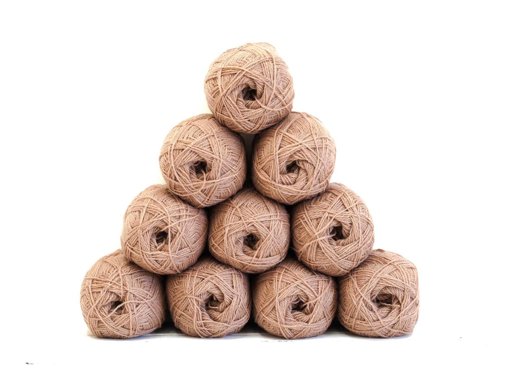 Light taupe brown color New Zealand wool yarn - 262