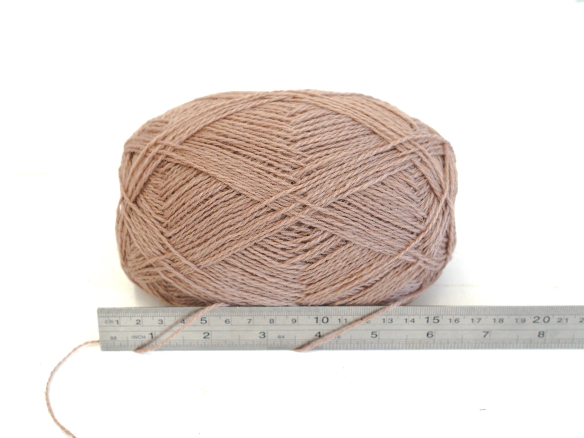 Light taupe brown color New Zealand wool yarn - 262