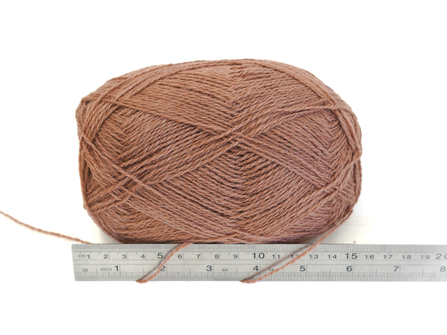 Taupe brown color New Zealand wool yarn - 264