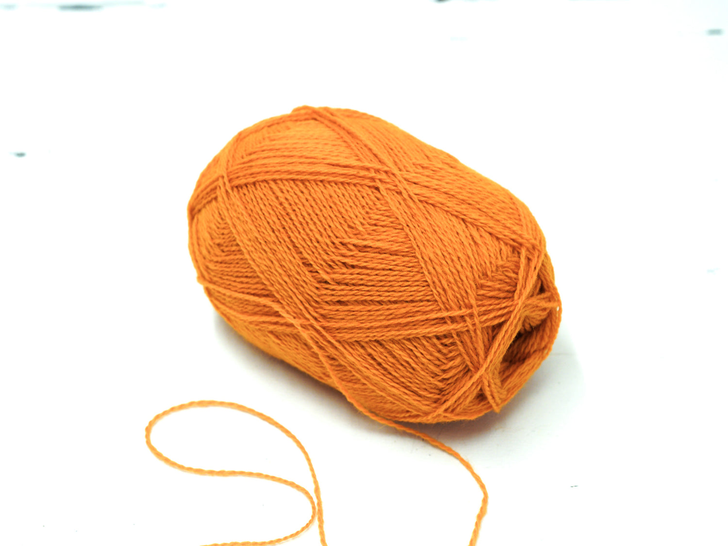 Golden Orange Color fingering wool yarn - 740