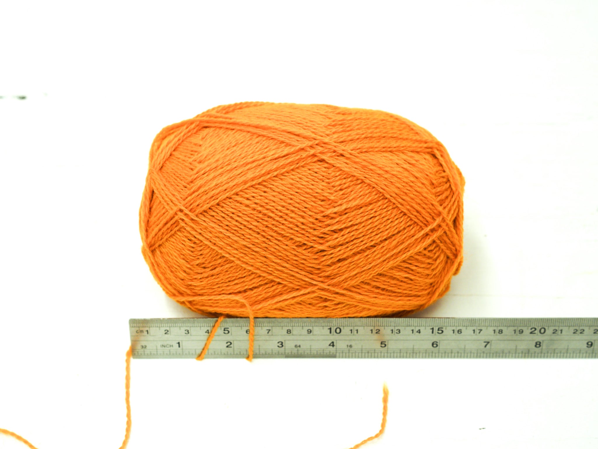 Golden Orange Color fingering wool yarn - 740