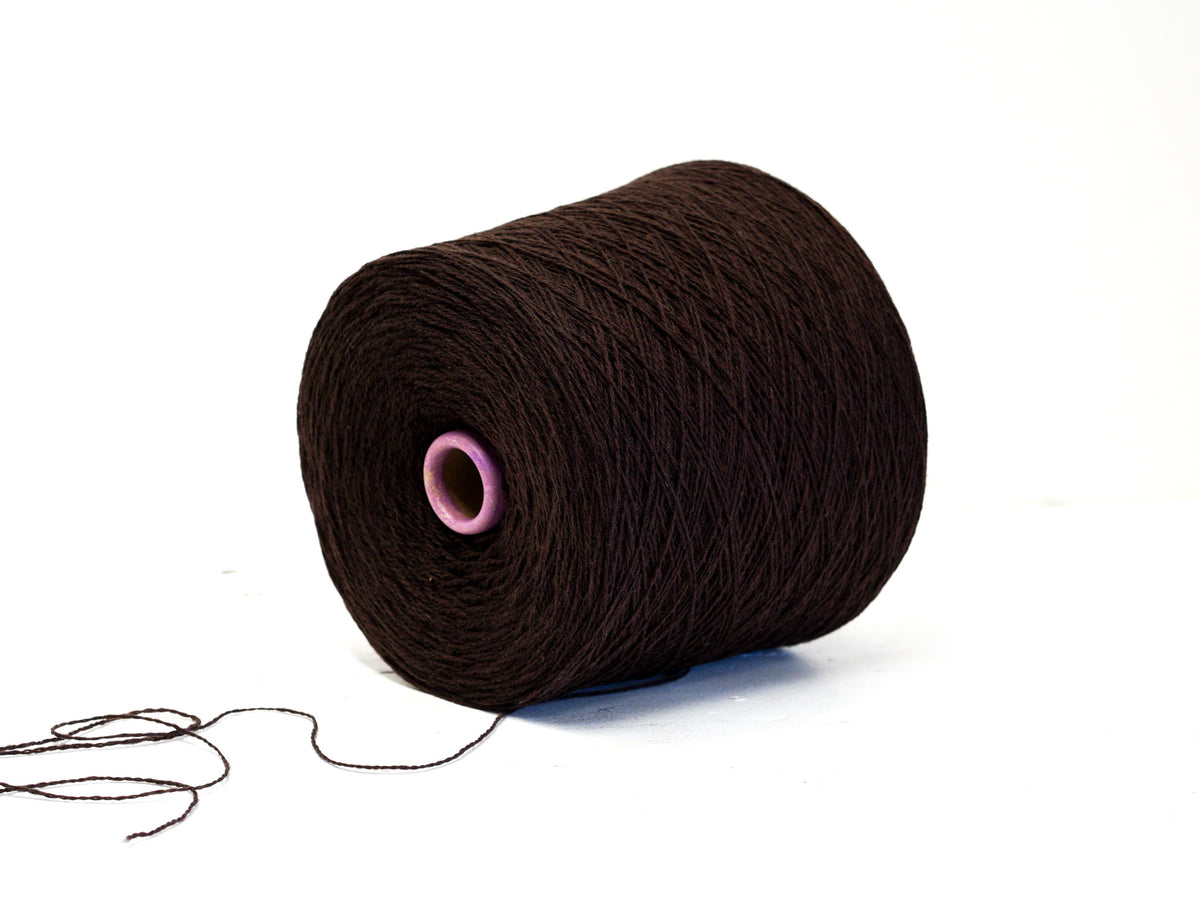 Dark Chocolate Brown - soft merino wool in cone - 900g/31,7oz.