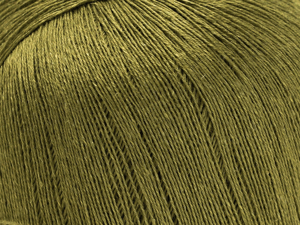 100% Linen Yarn – Golden Moss - 100g/600m