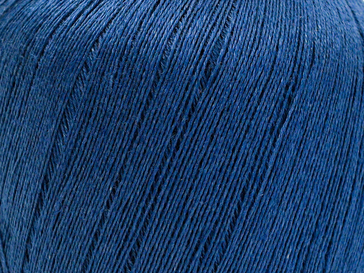 100% linen yarn in Storm blue color 100g/600m.