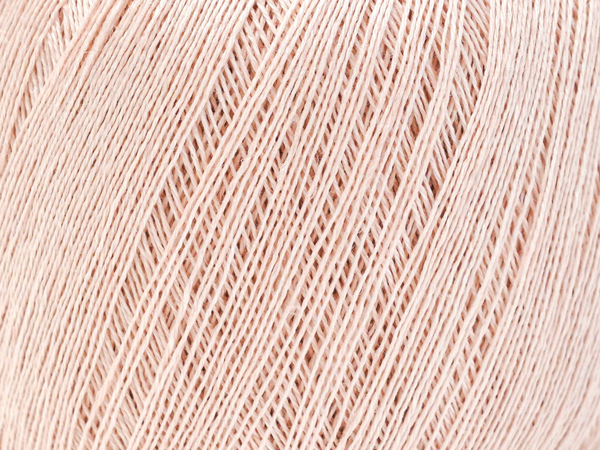 Blush Pink 100% Linen Yarn - Lace Weight, 100 g / 600 m