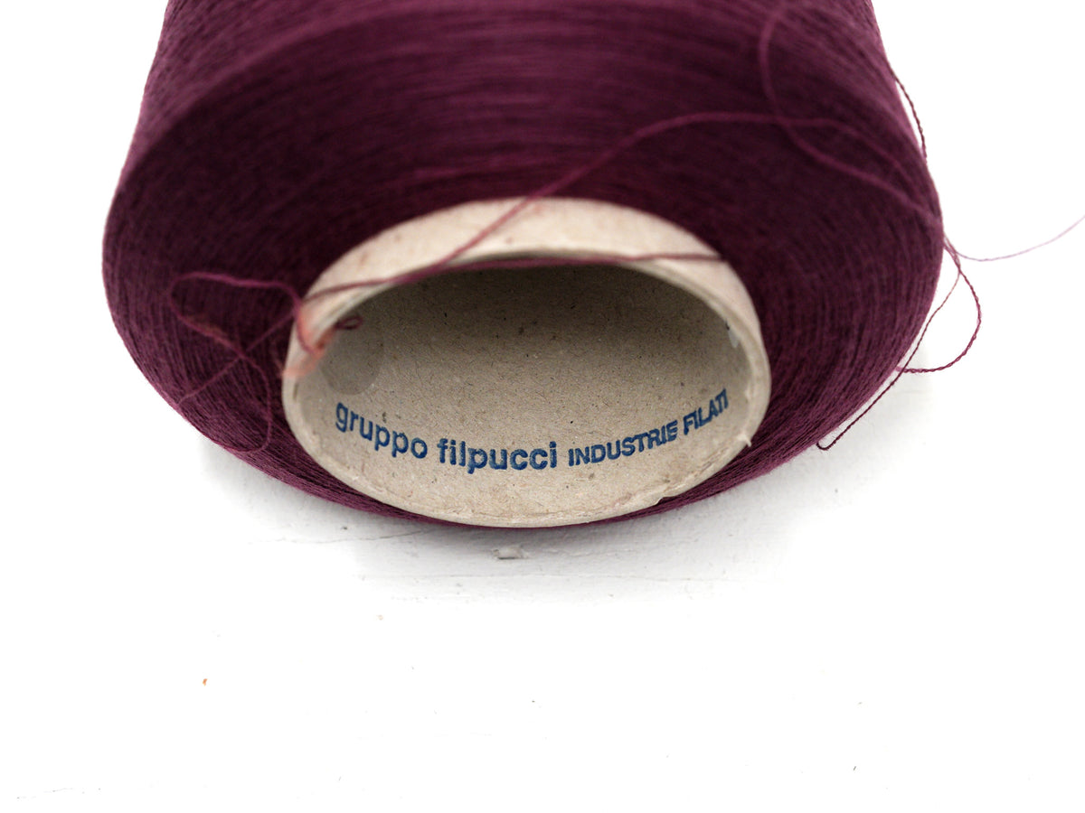 Filpucci PRESTIGE Merino Wool – Plum Burgundy, 500 g Cone