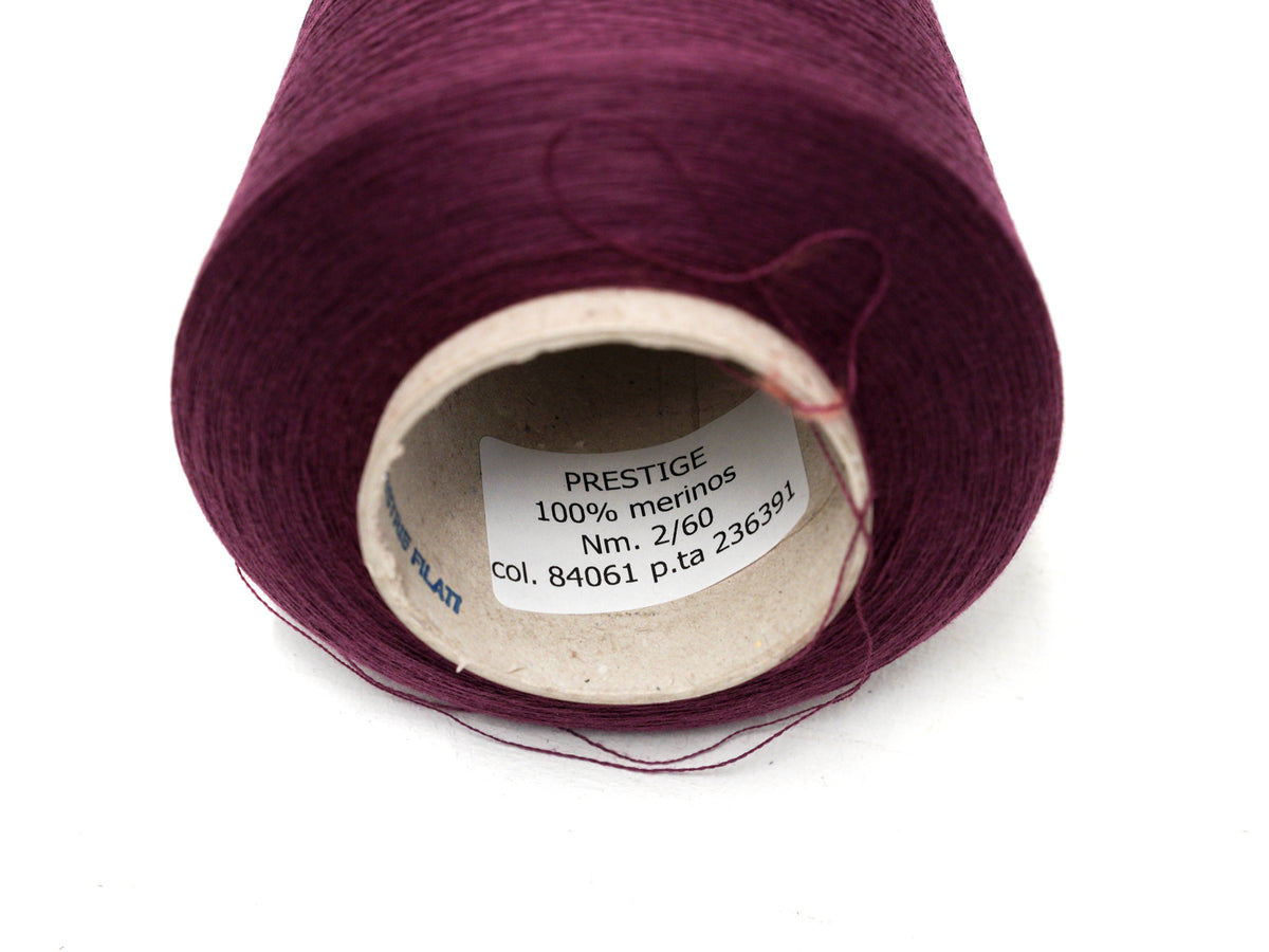 Filpucci PRESTIGE Merino Wool – Plum Burgundy, 500 g Cone