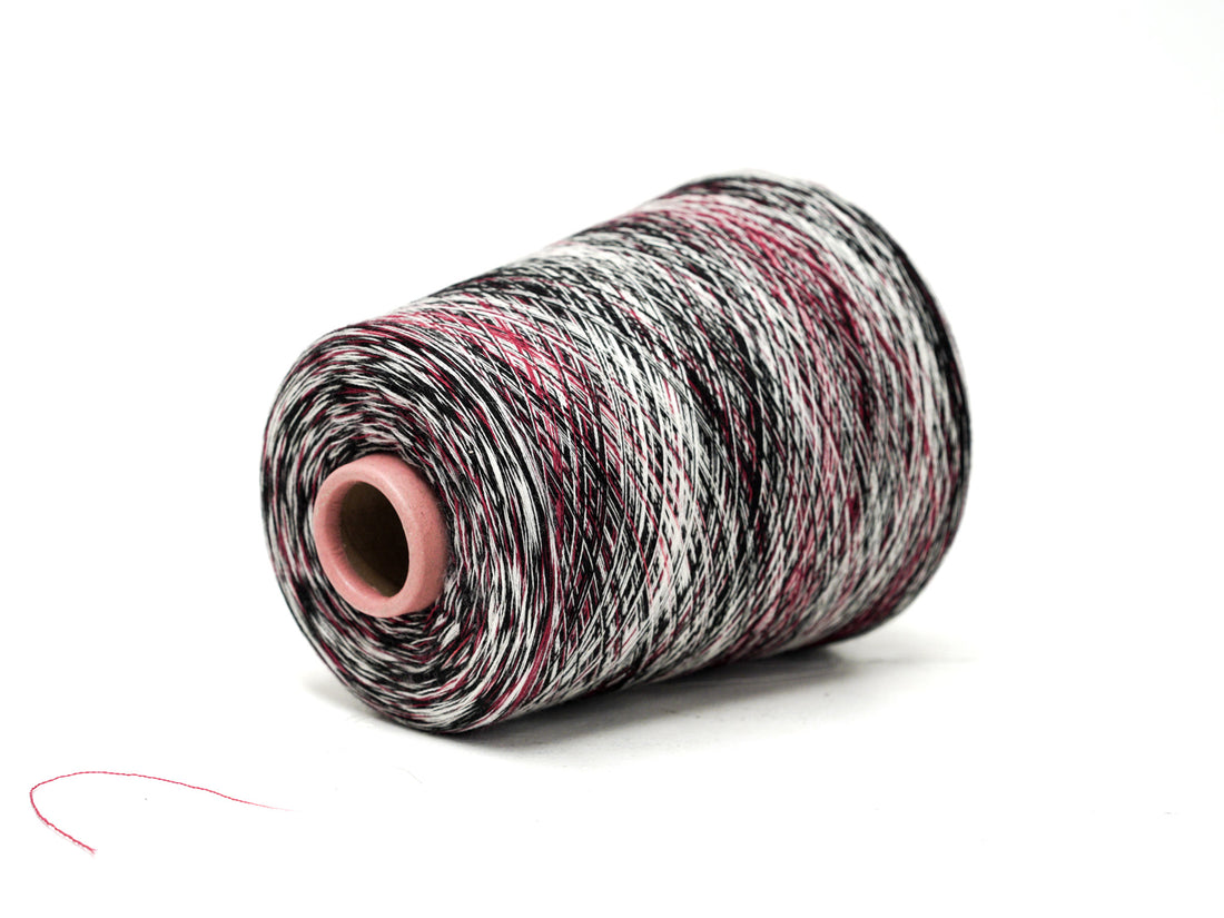 Burgundy Monochrome – Fine Multicoloured Wool Companion Yarn - 100 g Cone