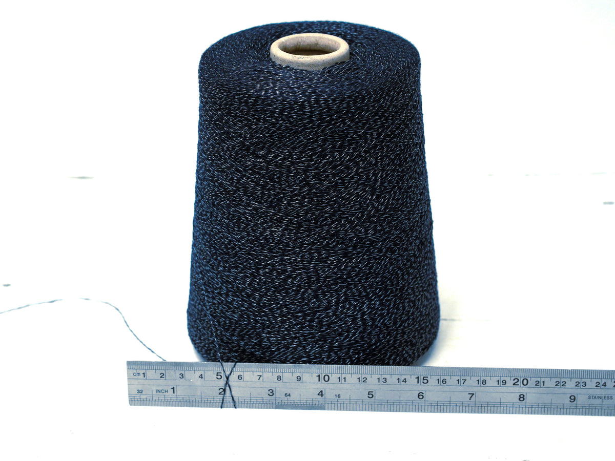 Blue Cashmere &amp; Wool Yarn | Melange Washes to Solid Blue - 500g cone