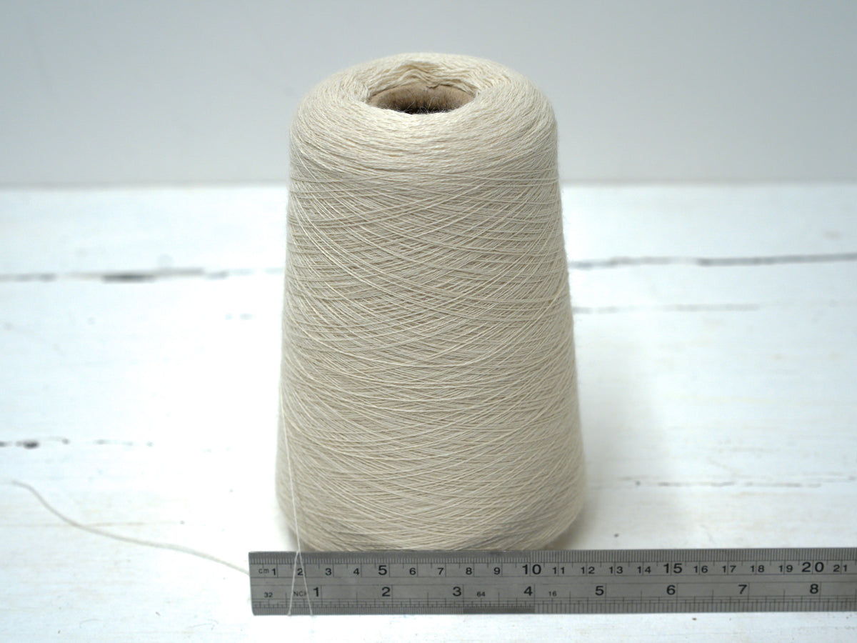Milk White 100% Baby Alpaca Yarn | 500 g Cone / 6,000 m