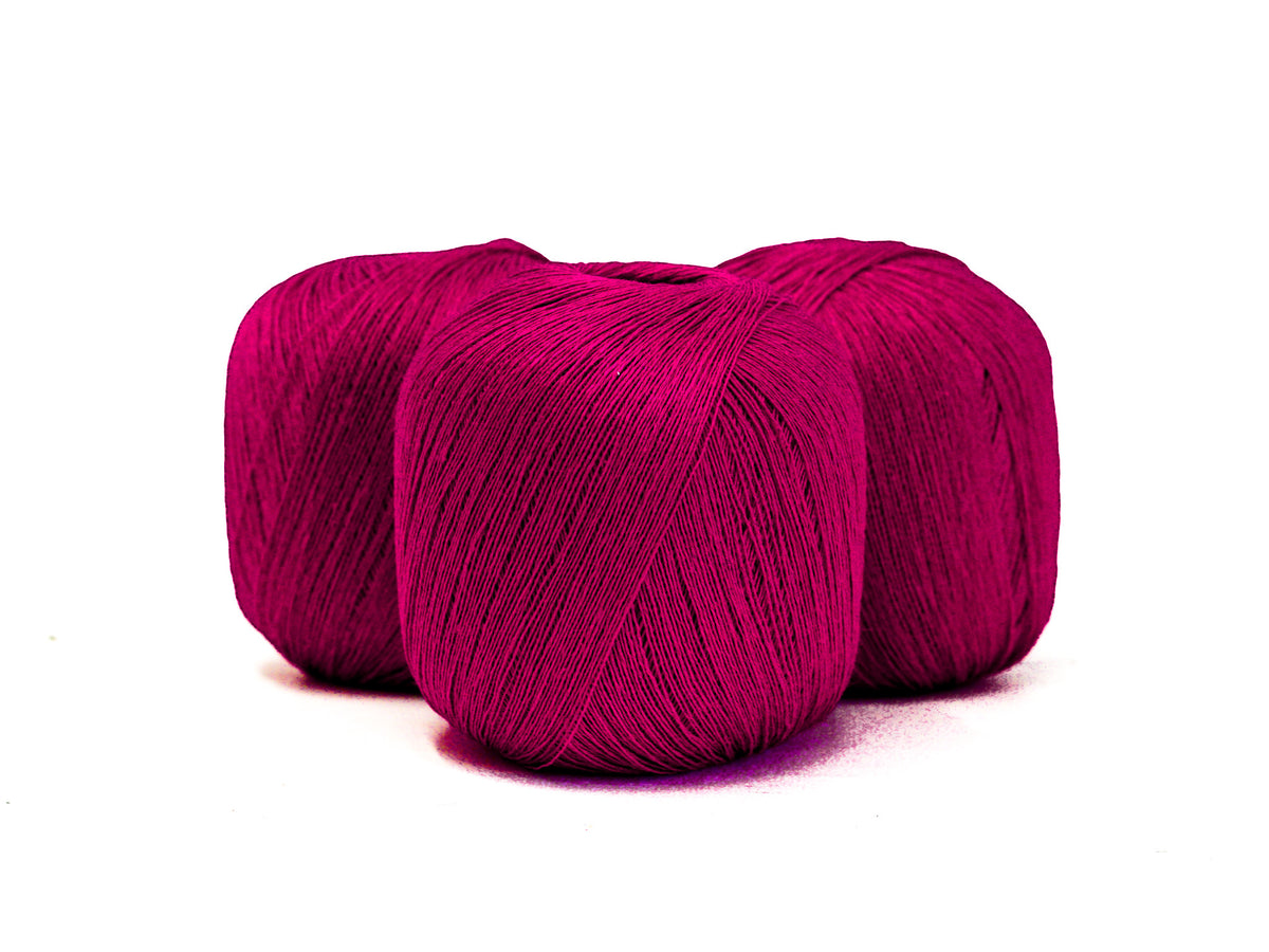 Raspberry Magenta 100% Linen Yarn | 100 g / 600 m