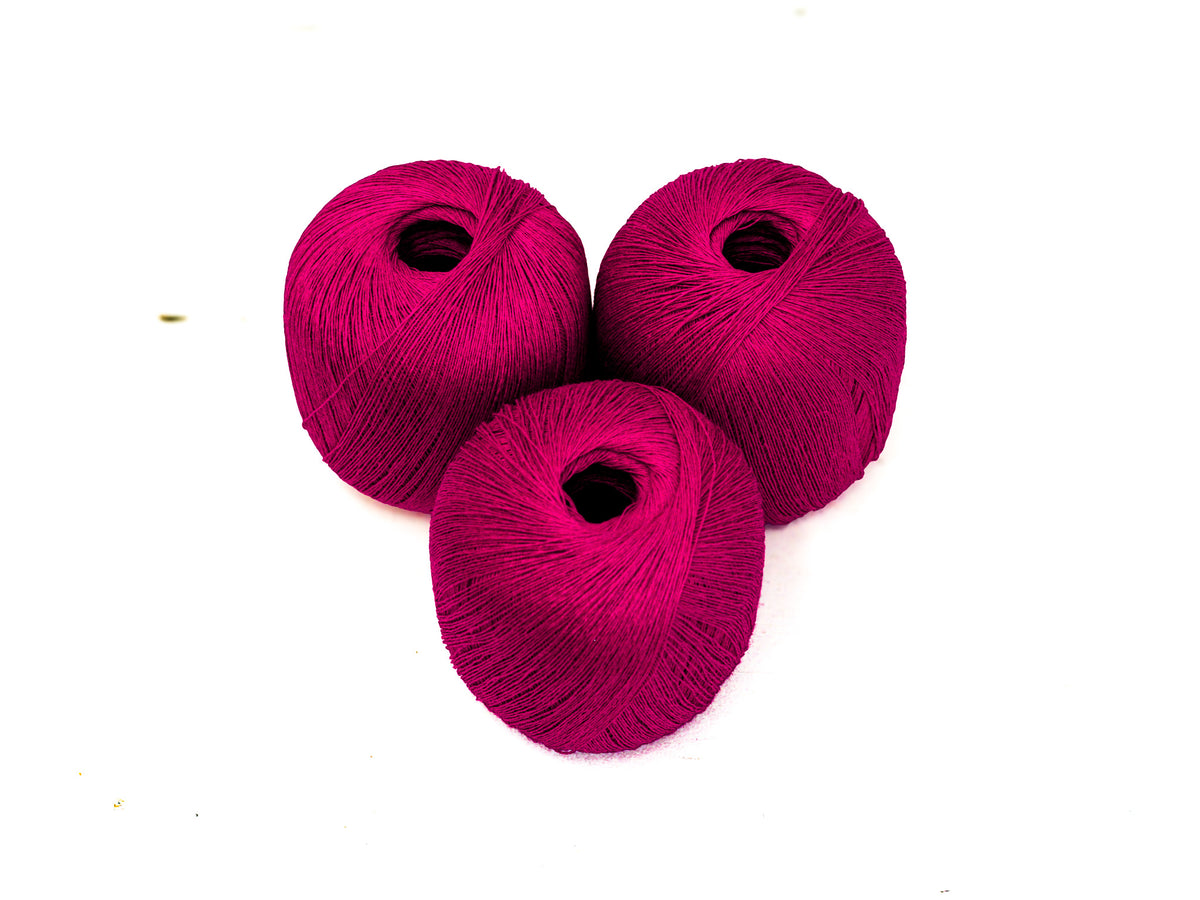 Raspberry Magenta 100% Linen Yarn | 100 g / 600 m