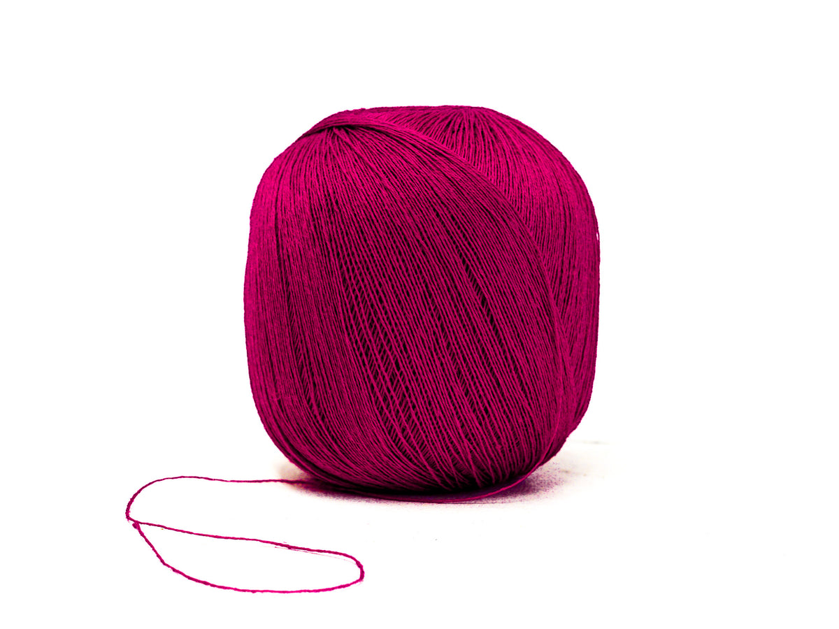 Raspberry Magenta 100% Linen Yarn | 100 g / 600 m