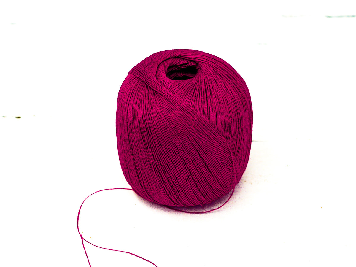 Raspberry Magenta 100% Linen Yarn | 100 g / 600 m