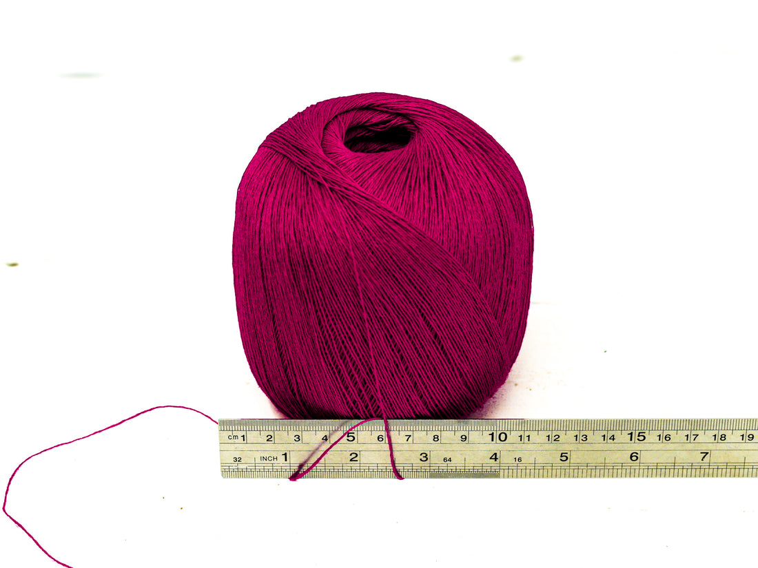 Raspberry Magenta 100% Linen Yarn | 100 g / 600 m