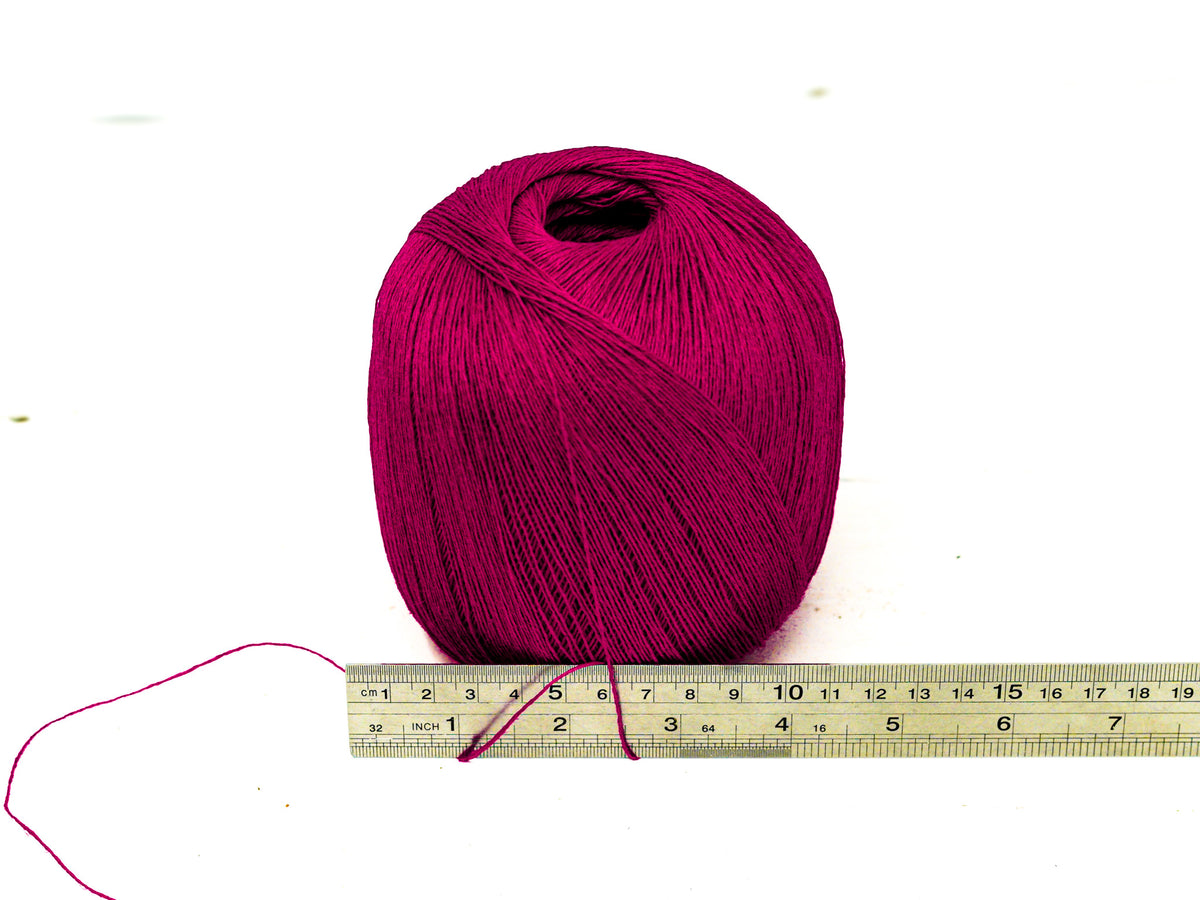 Raspberry Magenta 100% Linen Yarn | 100 g / 600 m