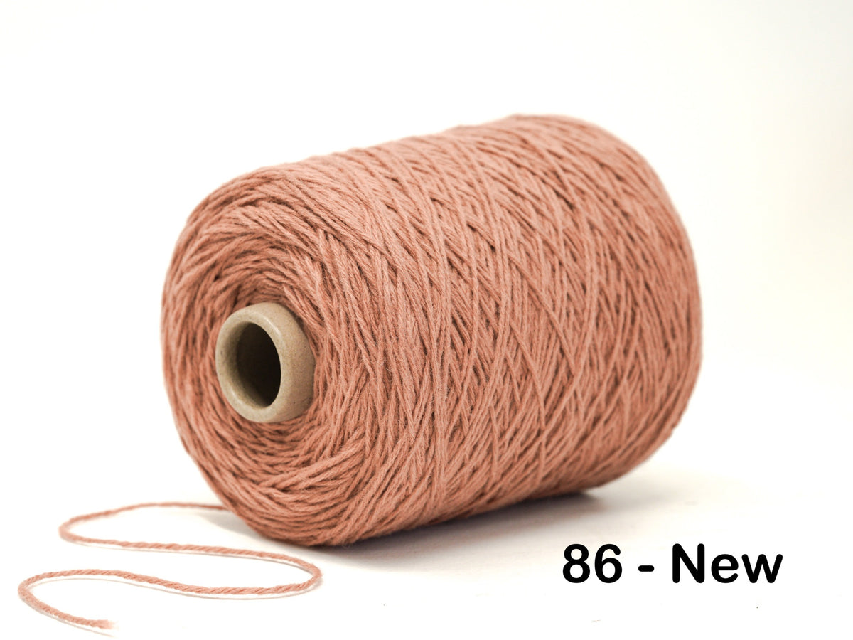 Light clay color wool yarn in cone - 86 New