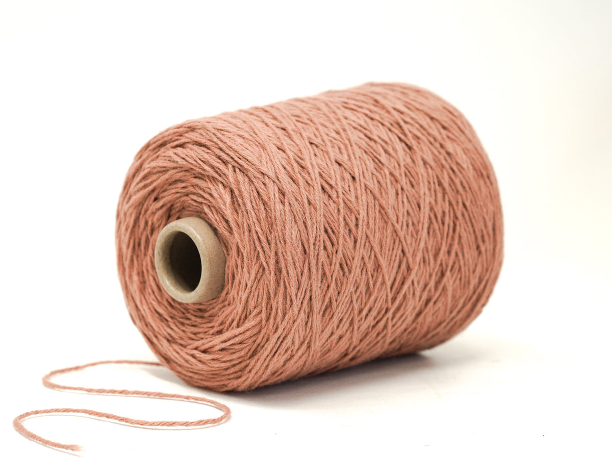 Light clay color wool yarn in cone - 86 New