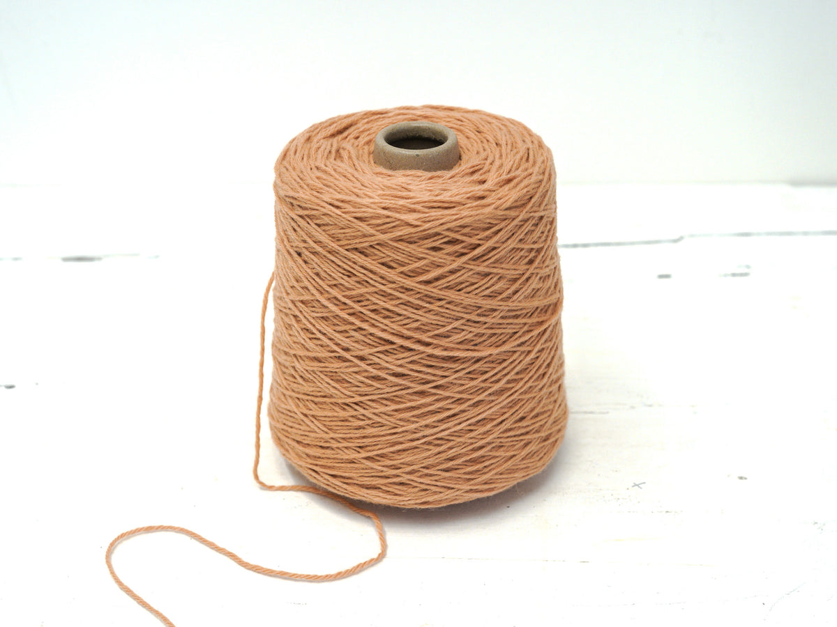 Sandy Clay color wool yarn in cone - 87 New