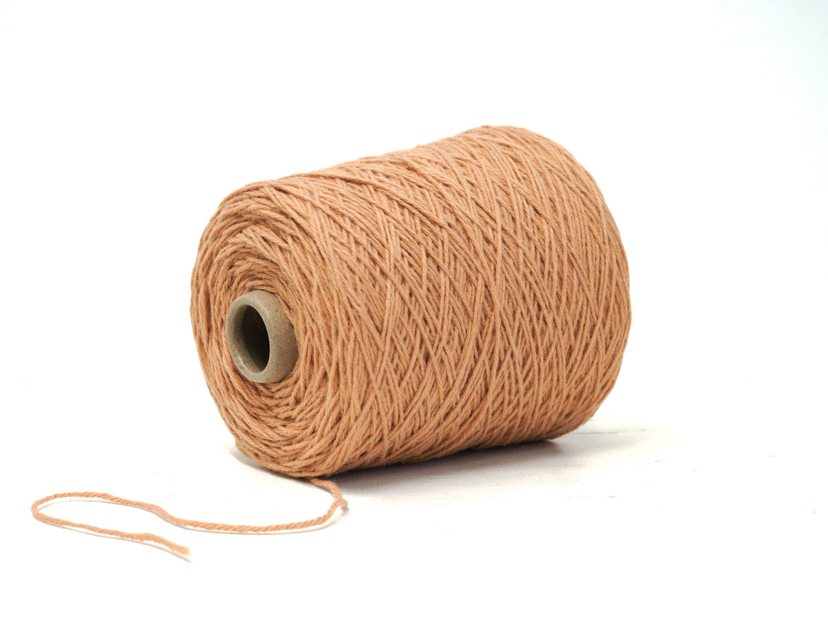 Sandy Clay color wool yarn in cone - 87 New