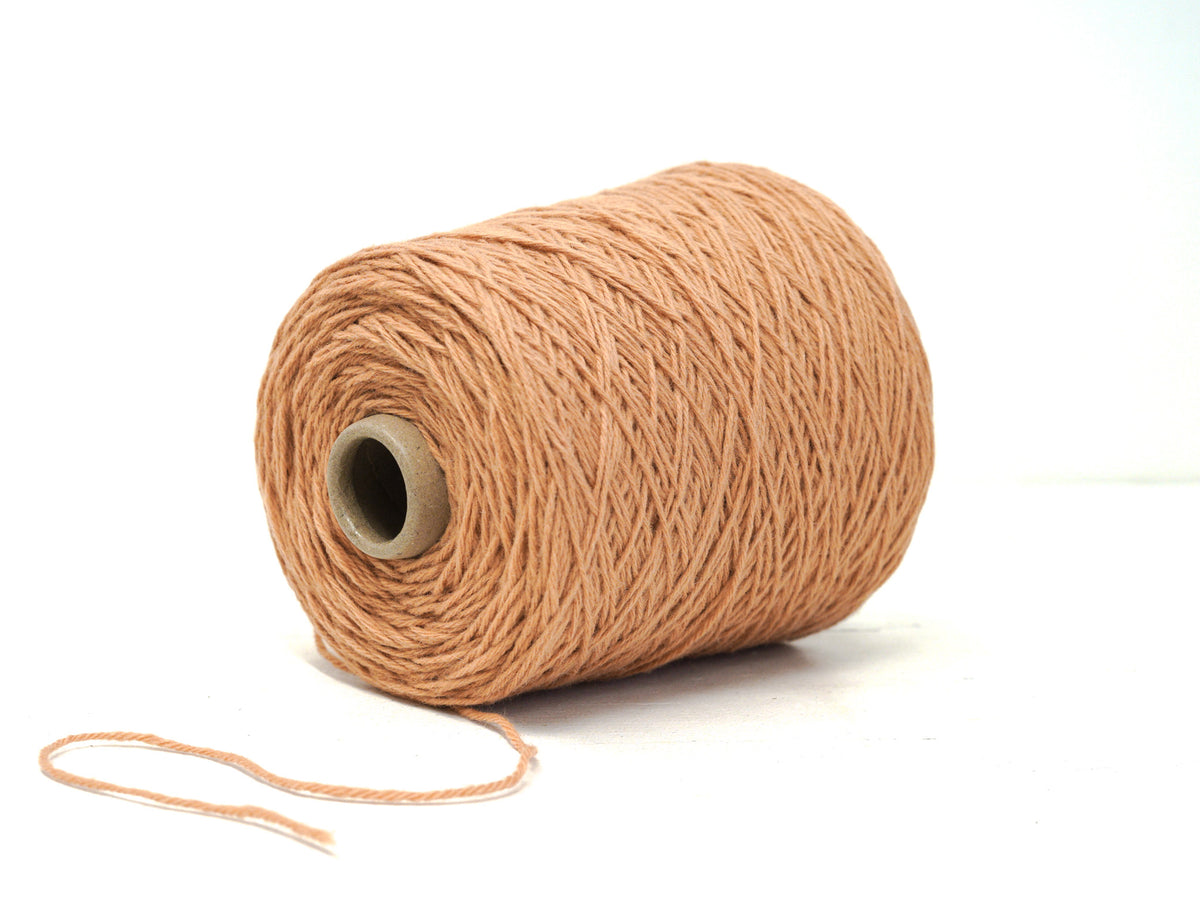 Sandy Clay color wool yarn in cone - 87 New