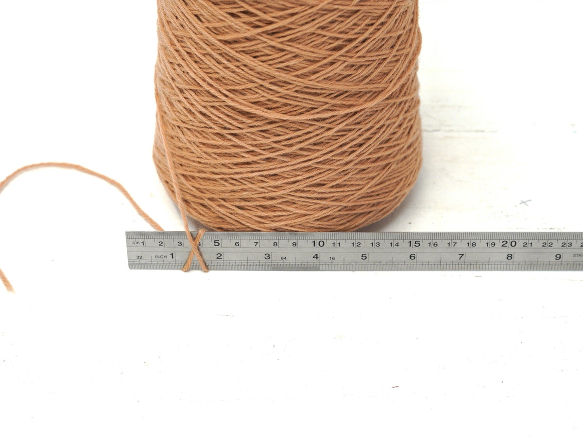 Sandy Clay color wool yarn in cone - 87 New