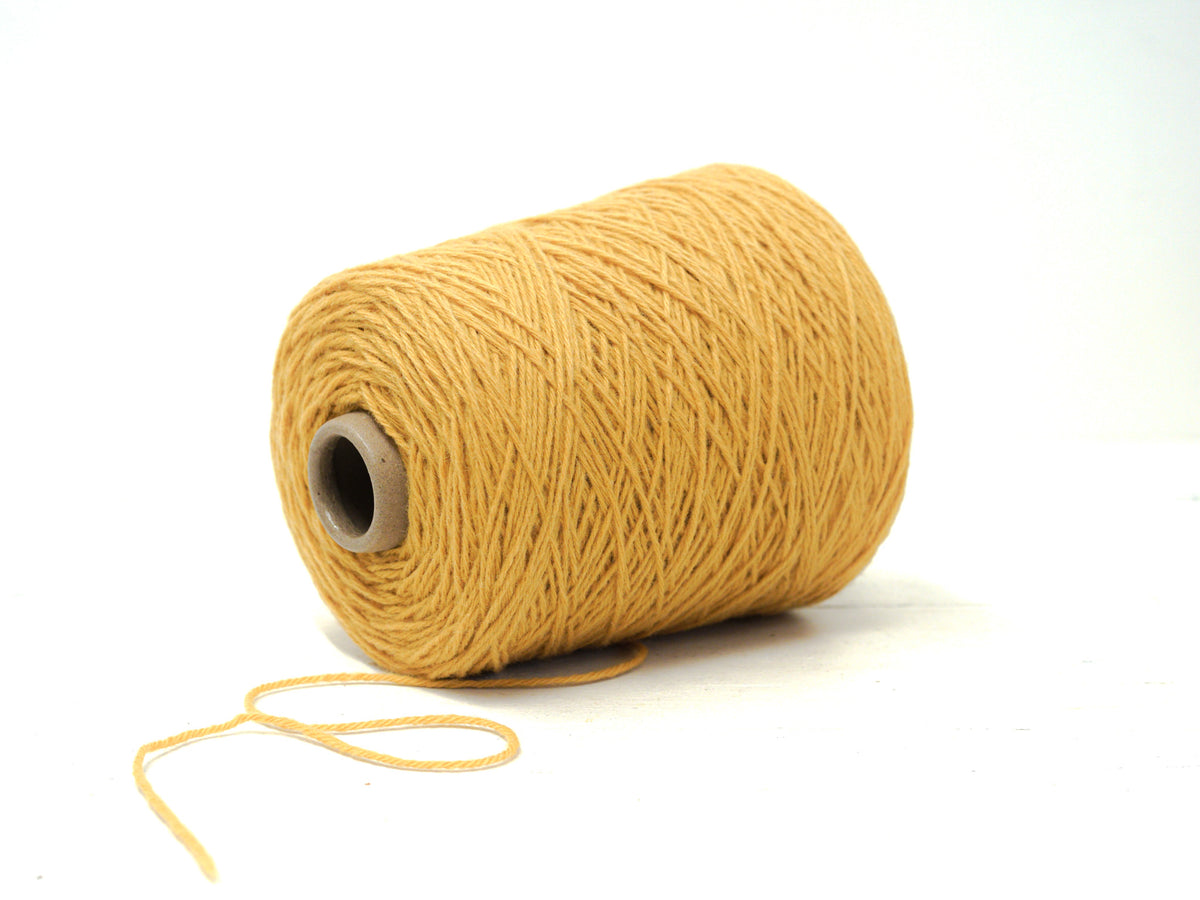 Golden Strow color wool yarn in cone - 89 New