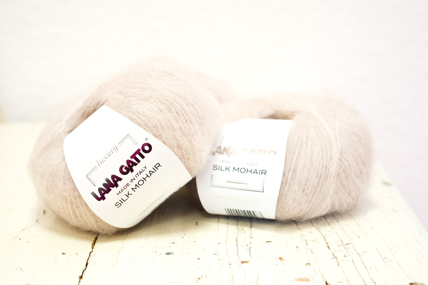Powder color 6039 - Lana Gatto lace Mohair Silk yarn