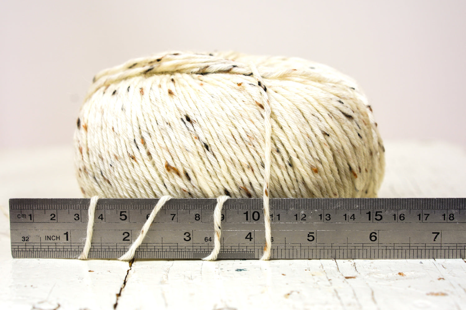 Milk white tweed PRO LANA wool 80%/20 PO blend