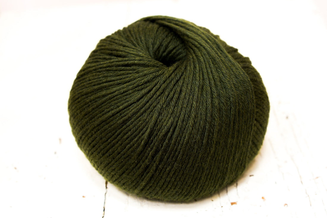 Dark green PRO LANA wool 80%/20 PO blend