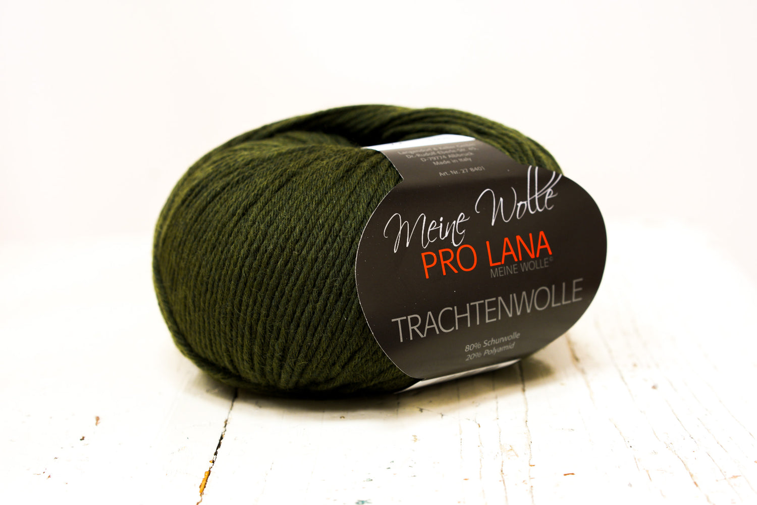 Dark green PRO LANA wool 80%/20 PO blend