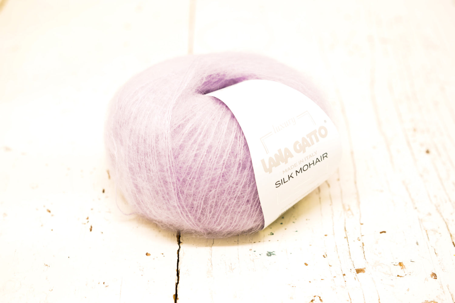 Soft lilac color 7258 - Lana Gatto lace Mohair Silk yarn